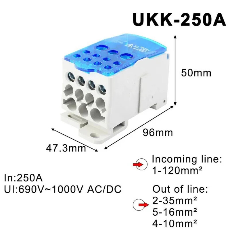 Din Cable Connectors Junction Box 1 Multiple Outdoor Distribution UKK80A Tools