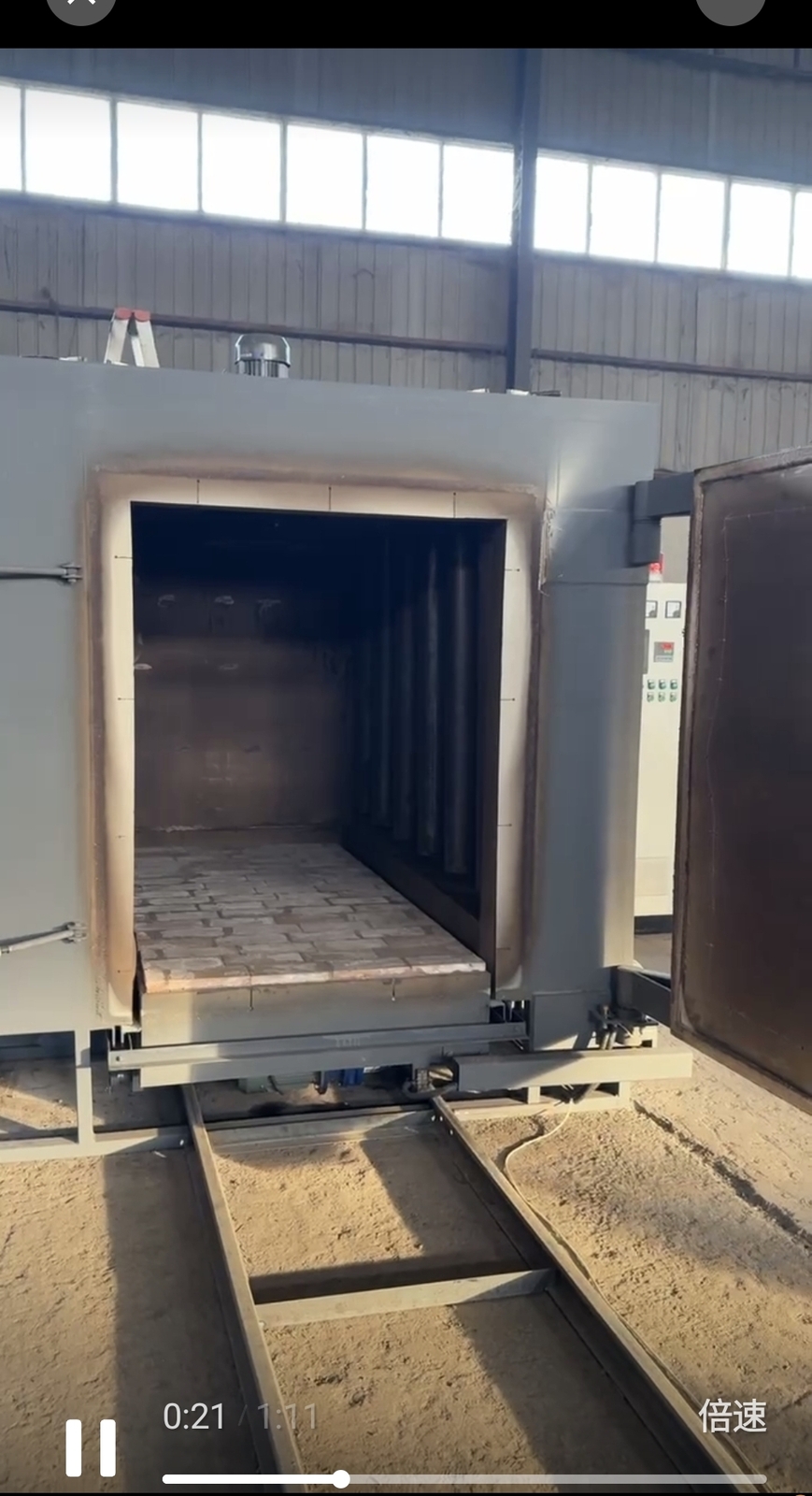 Large high-temperature thermal cycle baking drying paint oven track Negotiable
