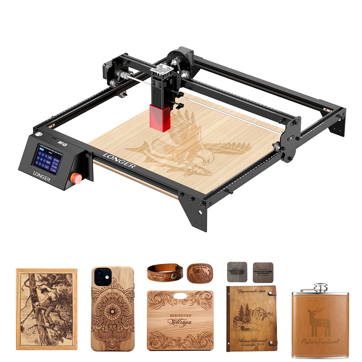 Longer Ray5 5W Laser Engraver, 60W Laser Cutter and High Precision Laser Engrave