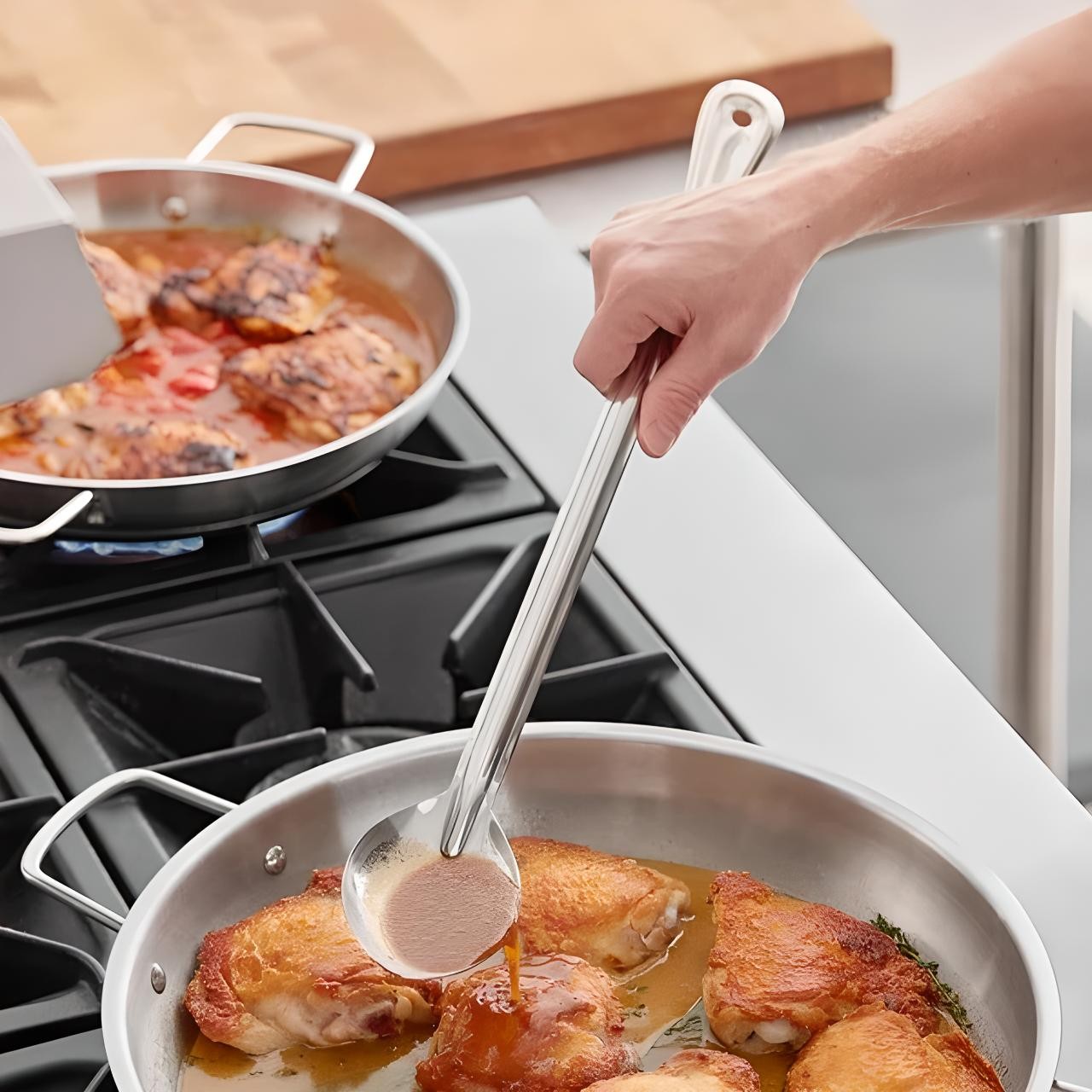 OCS Parts 21″ Stainless Steel Cooking and Basting Spoon