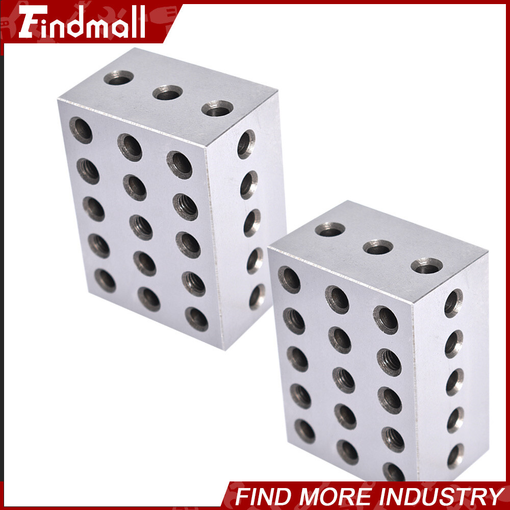 2 Matched Pair Ultra Precision 2-3-4 234 Blocks 23 Holes .0002″ Machinist