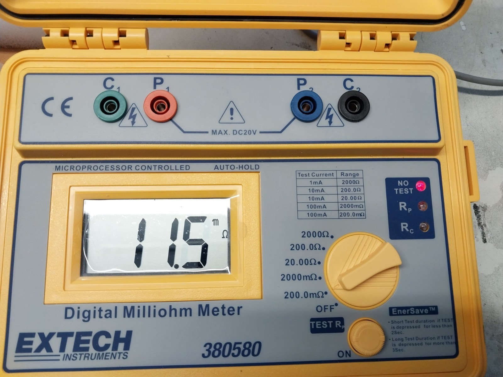 Extech milli ohm meter avionics