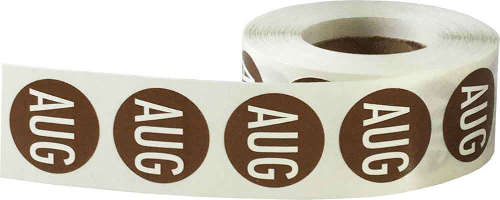 Months of the Year Jan – Dec Stickers | 0.75″ Round | 500 Pack | Pick a Month