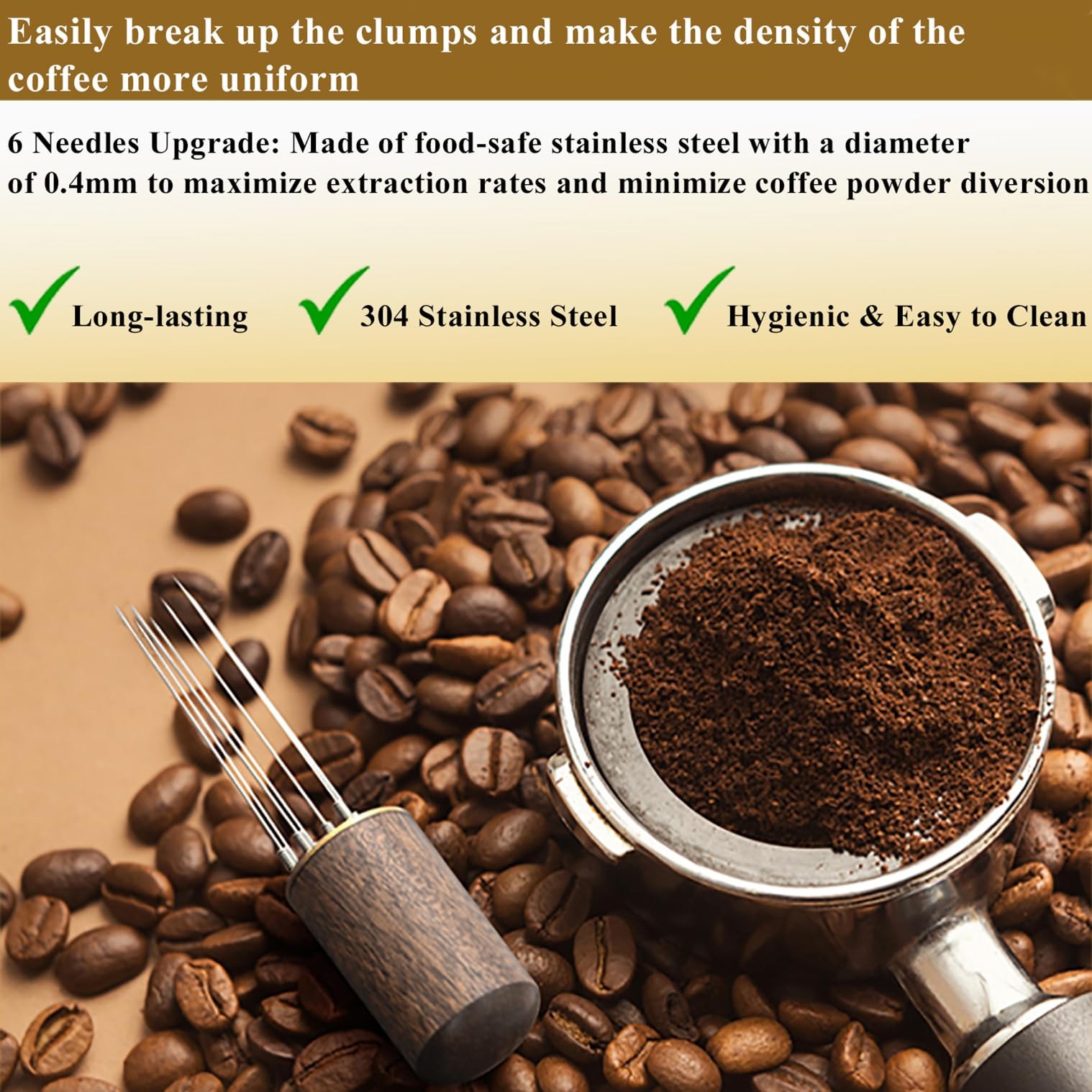 51mm Tamper Espresso Accessories Kit: Set, C1-51mm Set-Sliver