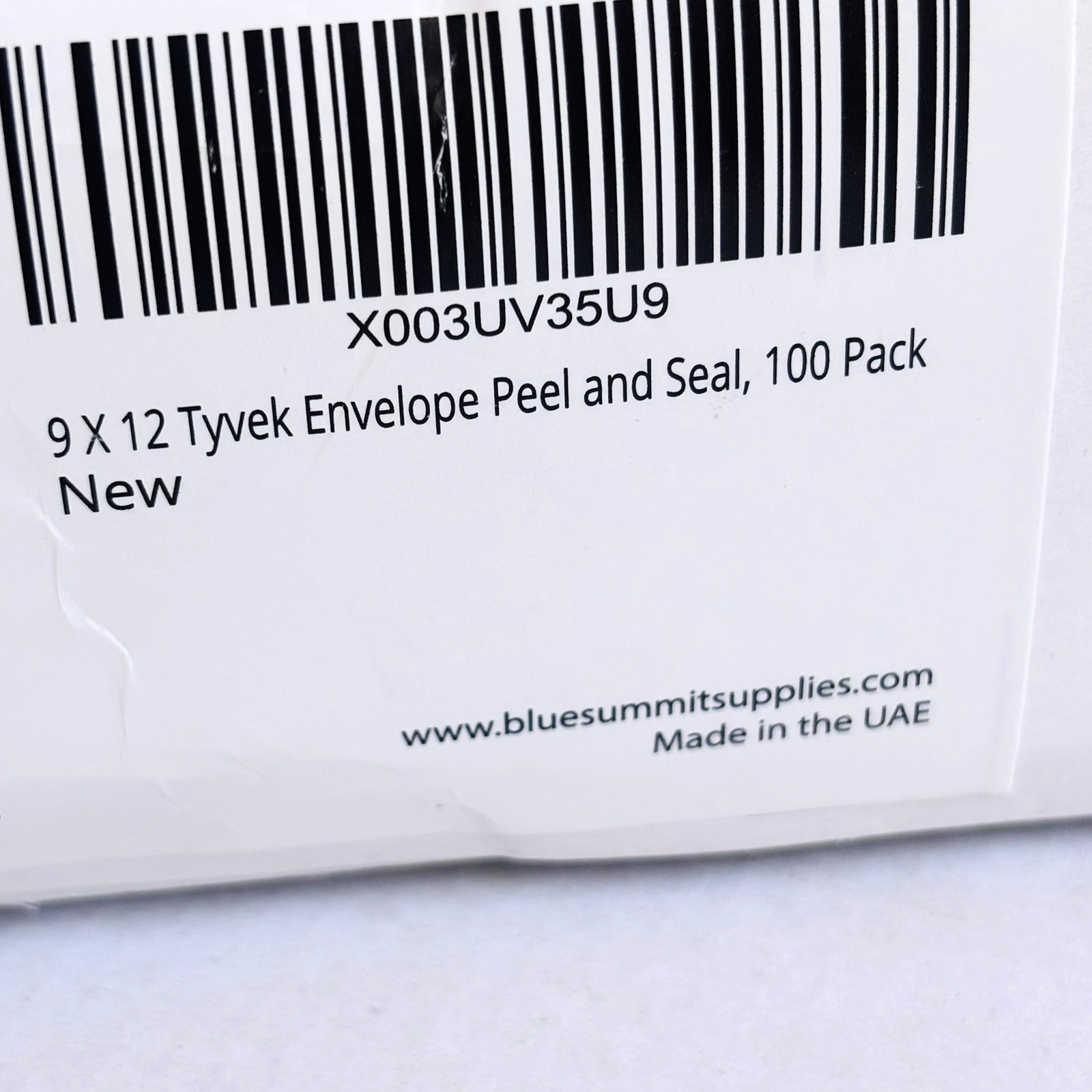 98 pcs Blue Summit Supplies 9×12 Tyvek Envelope White, Peel & Seal Open Box B195