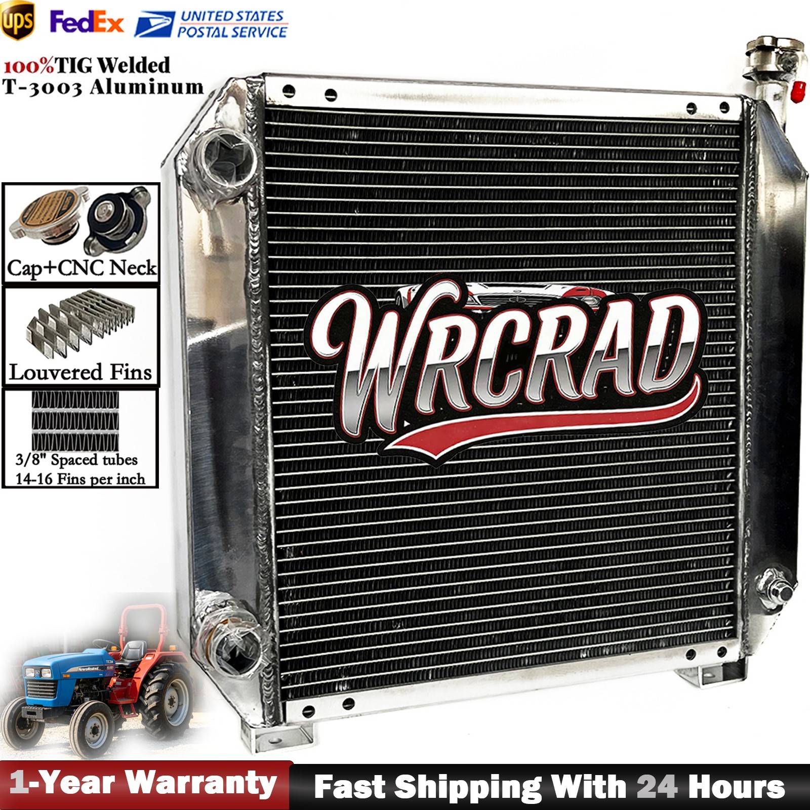 # 86402724 86401465 Radiator For Ford New Holland TC35 TC40 Case IH D40 DX40 MT