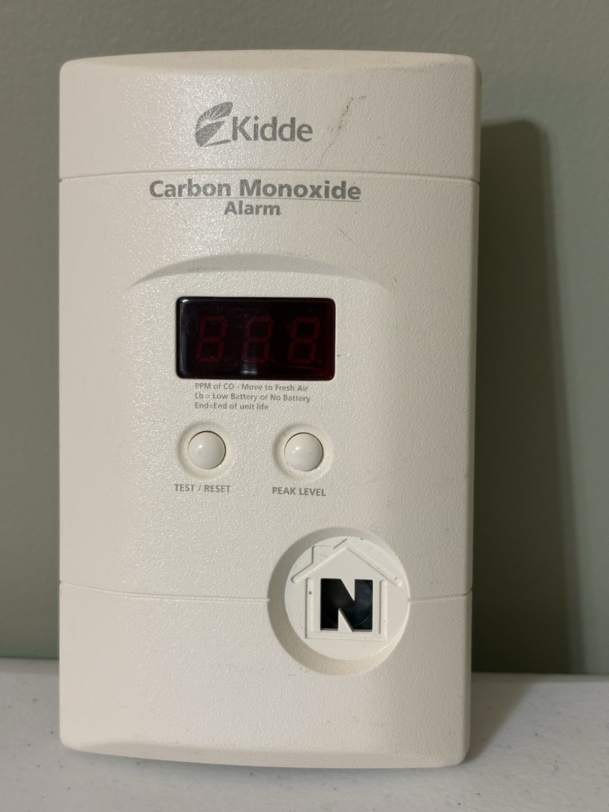 Kidde 21006973 AC Powered Plug-In Carbon Monoxide Alarm *Works*