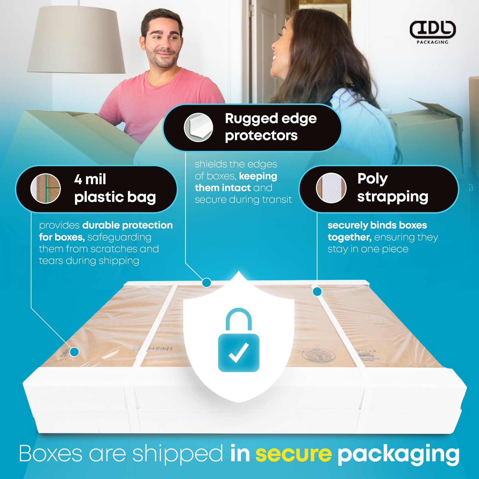 Small Moving & Shipping Boxes 8 x 6 x 3 inches (5-Pack) – Extra Strength 200 …