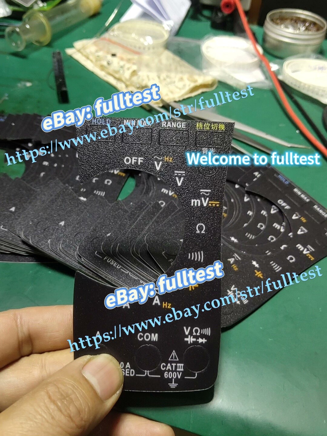 1PCS FLUKE 115C/117C multimeter, panel sticker 3M -fulltest