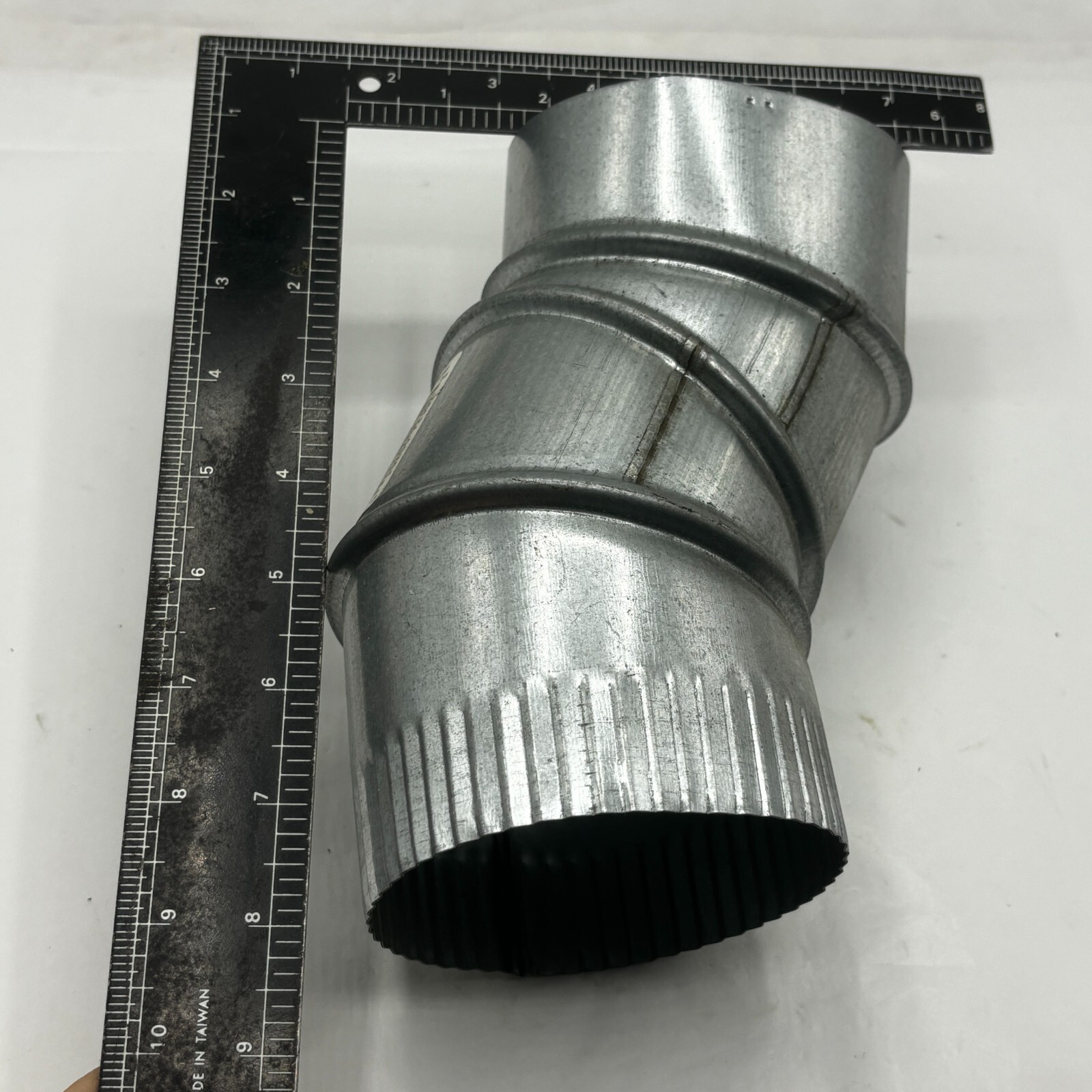 Master Flow 26B90E4 90-Degree Round Adjustable Elbow 8 In. 26-Gauge🔔