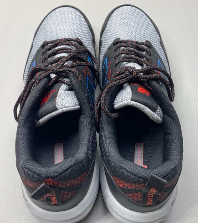 New Balance Men’s Steel Toe Quick Shift EH Work Shoe Black/Gray/Red/Blue Size 15