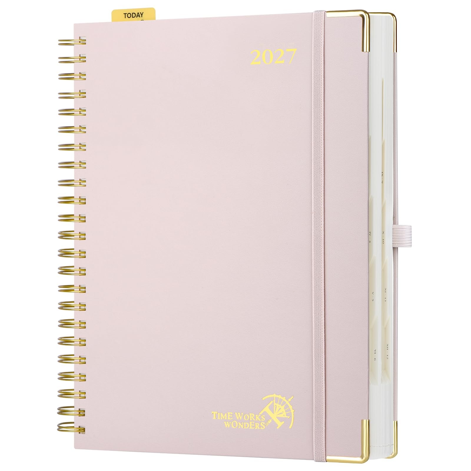 POPRUN 2027 Planner Light Pink 8.5″x12″