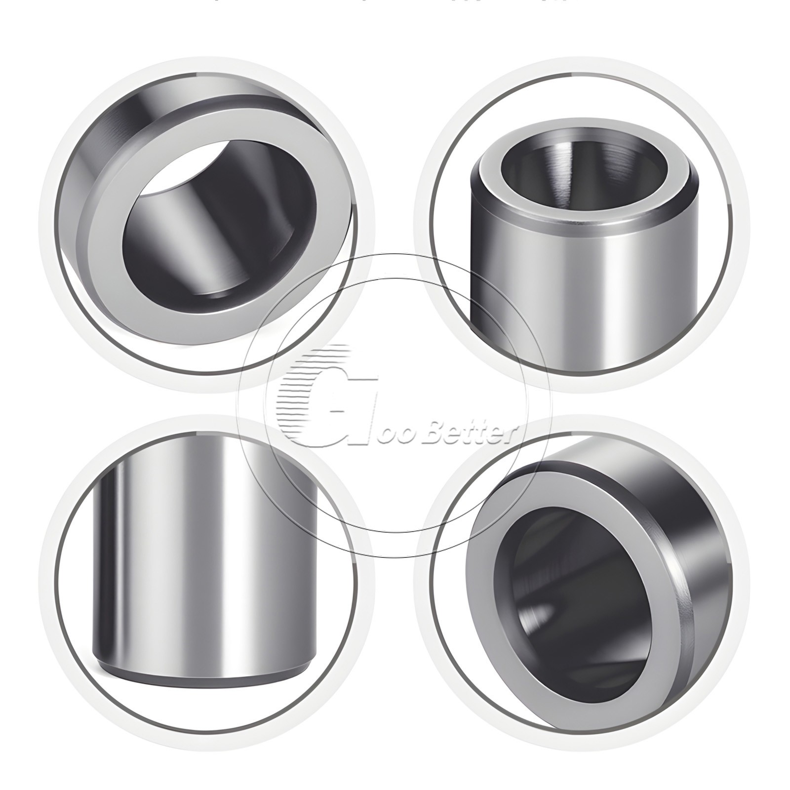 Bearing Steel Sleeve Bushing ID 15/16/17/18/19mm Wear-Resistant Standoff Spacers