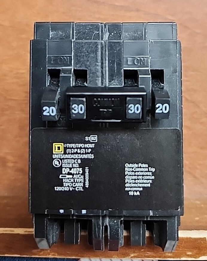Square D HOMT2020230CP 20 A Miniature Circuit Breaker