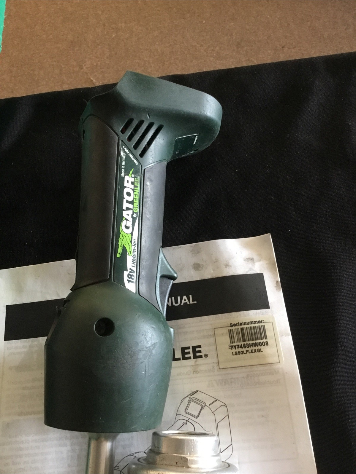 Greenlee Gator LS50L 18V Battery Operated 7-Ton Knockout Punch Driver w/ Case