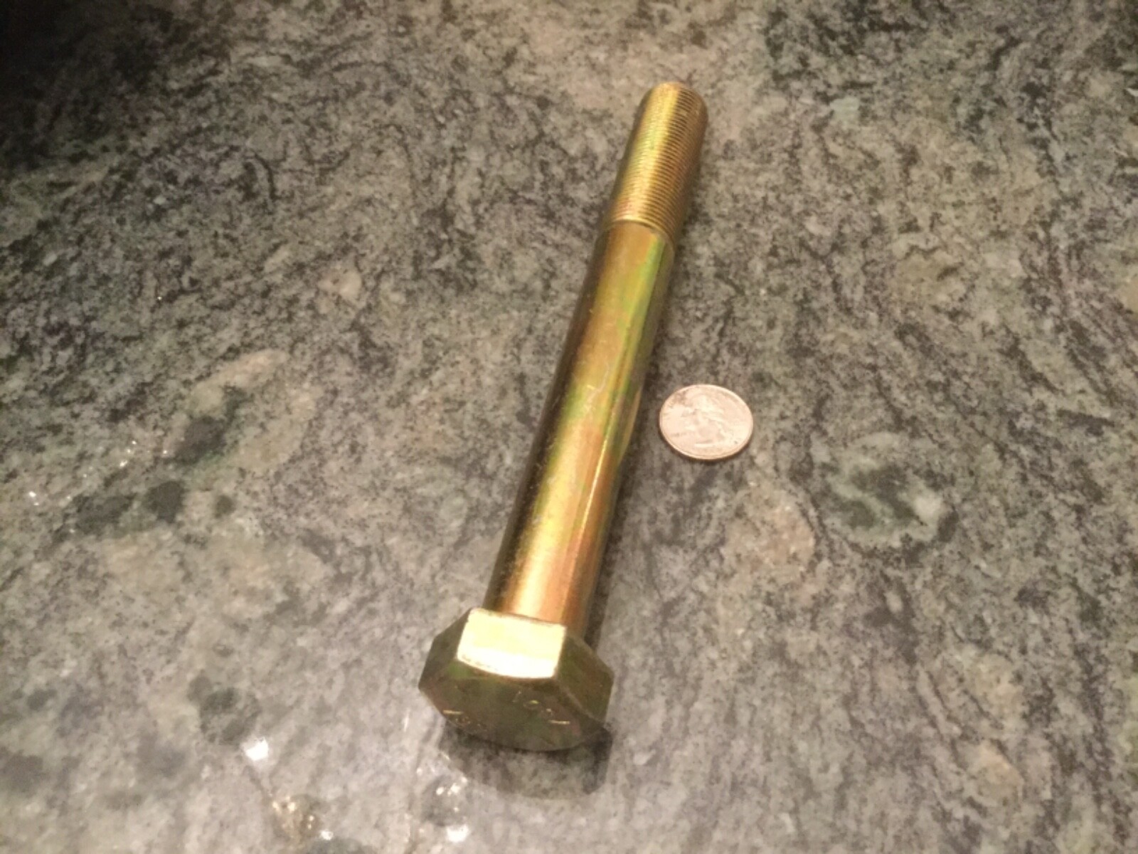 large grade 8 bolt 7/8-14 x 7 1/2 long 2 1/4 thread military 40 ton trailer M870