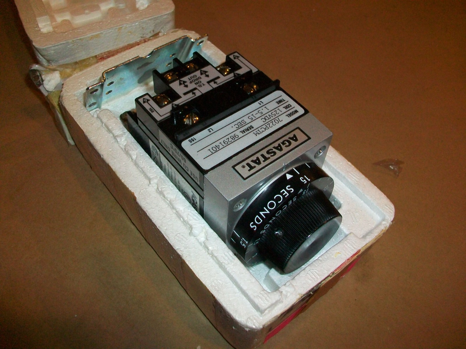 Agastat 7022PDTM Timing Relay 125VDC 1.5-15 Seconds NEW #14
