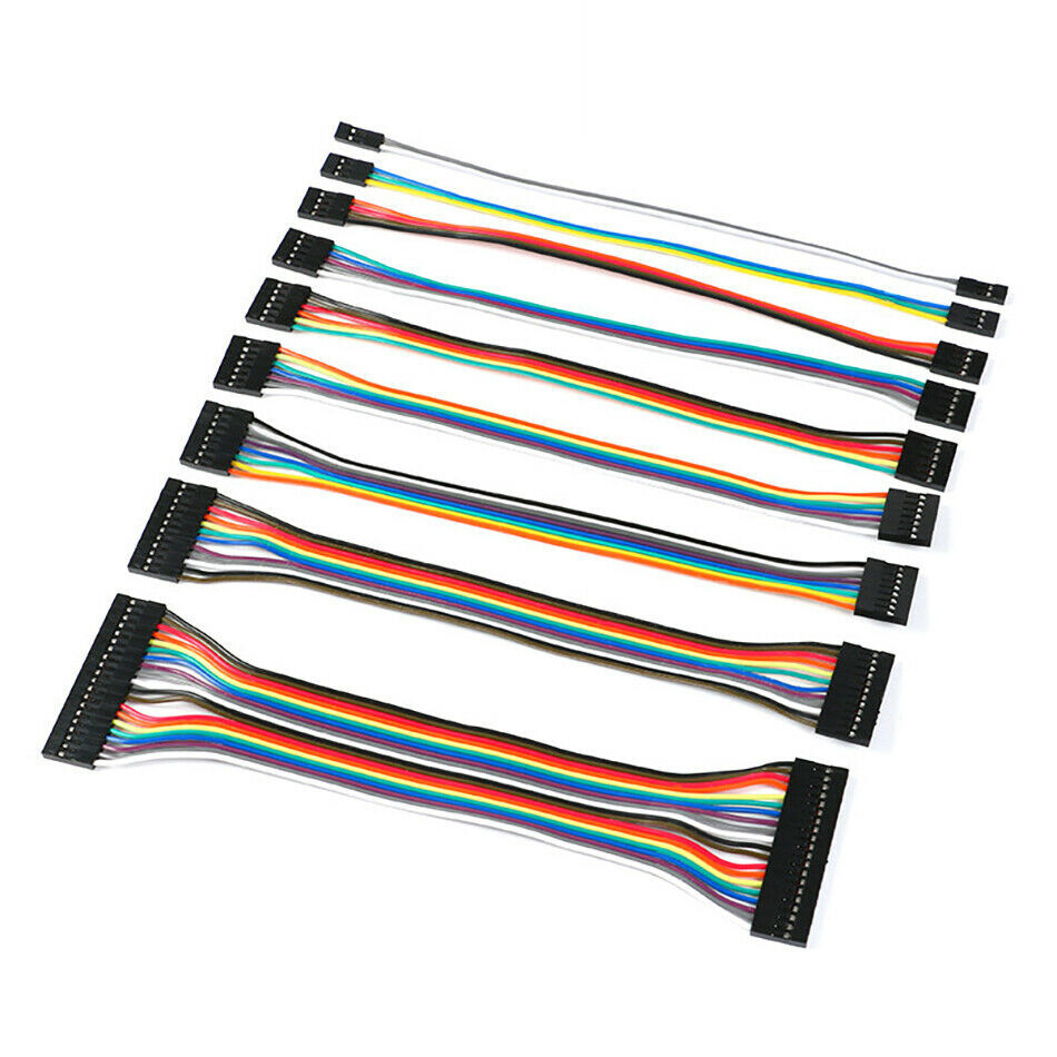 DuPont 2.54mm Ribbon Connector Cable Female-Female 20cm 2/3/4/5/6/8/9/10/12/20P