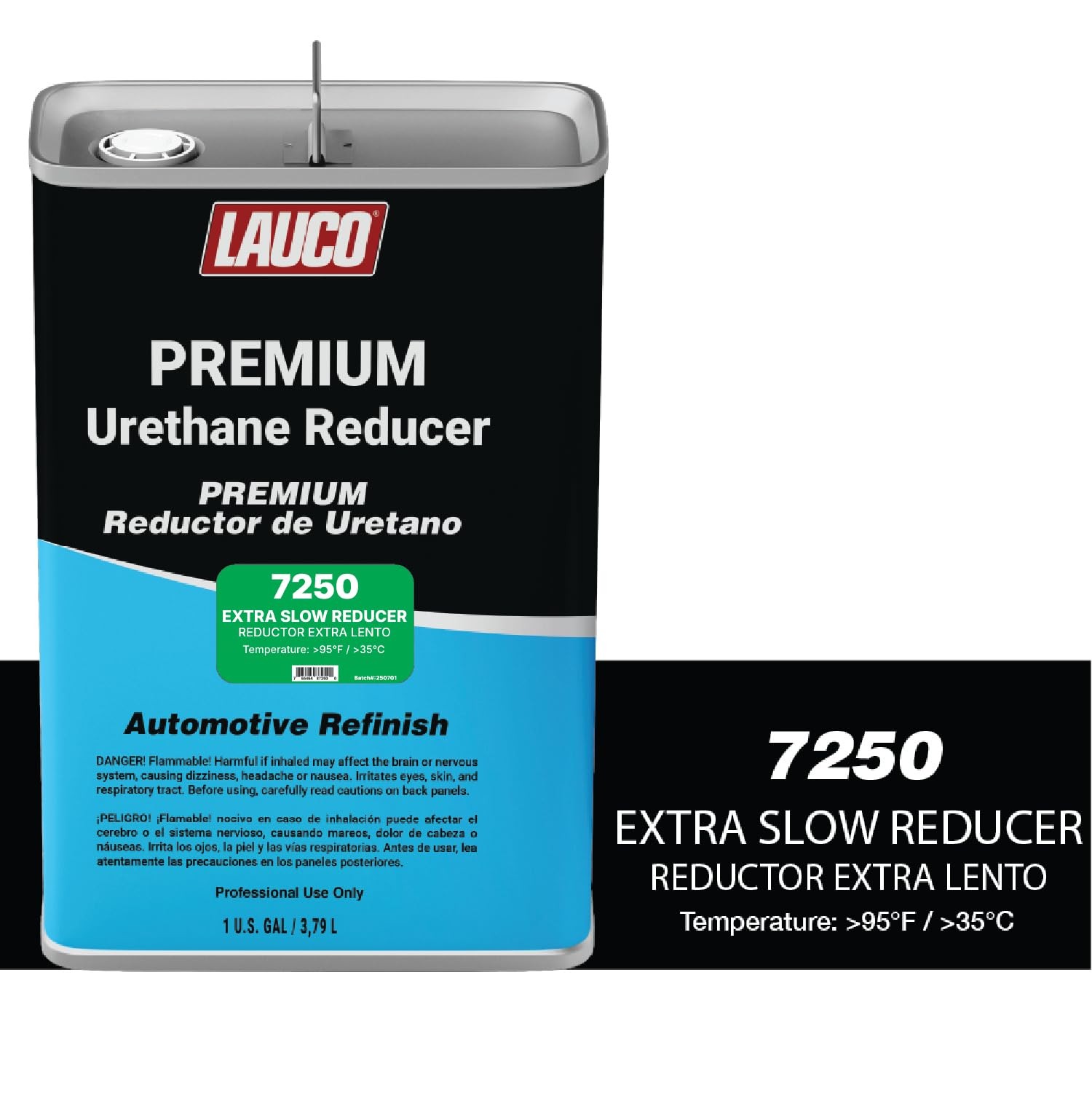 LAUCO Extra Slow Urethane Grade Reducer (7250), 1 Gallon, 95°F – for