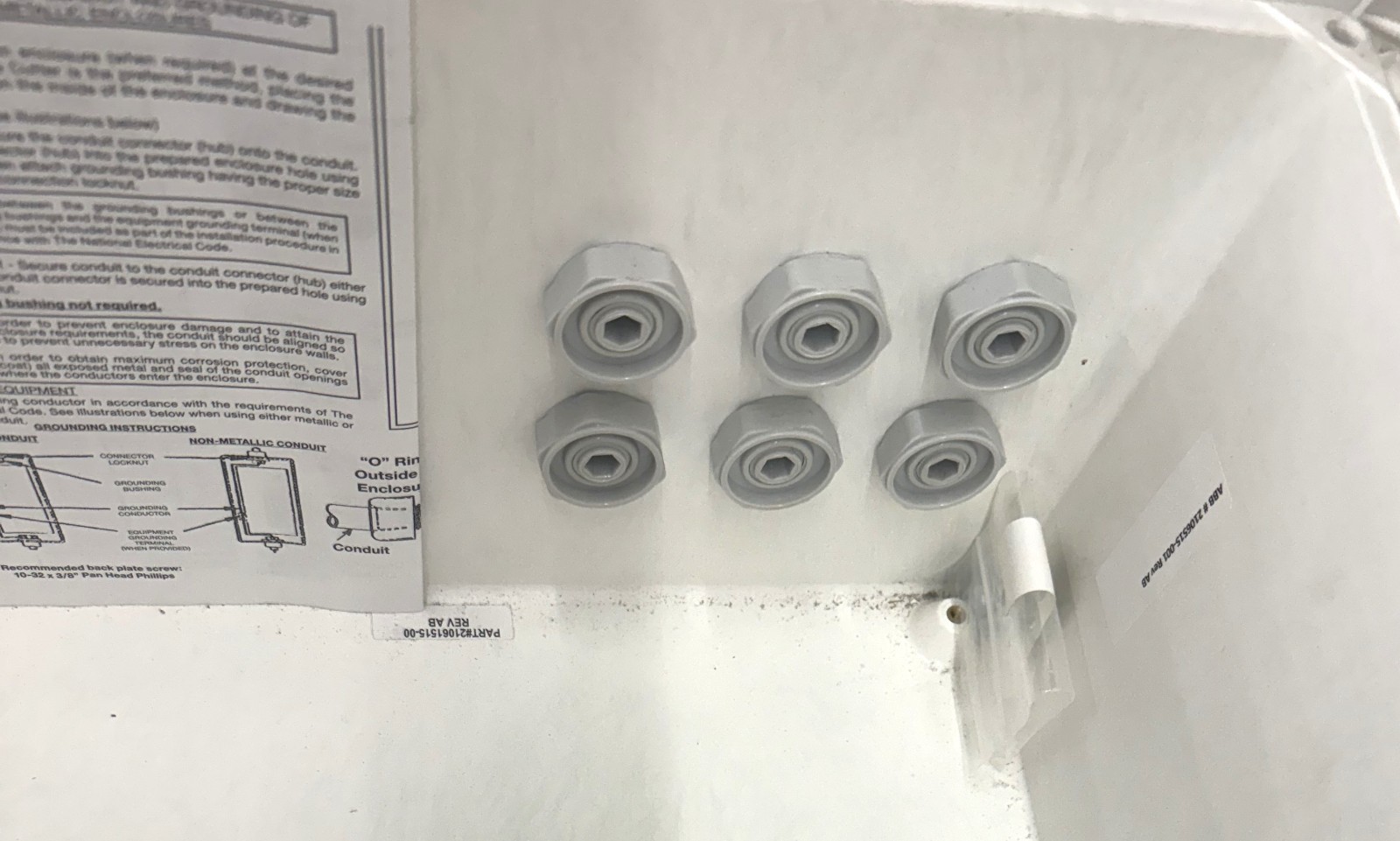 NVENT HOFFMAN NEMA INDUSTRIAL CONTROL PANEL ENCLOSURE ISSUE – CLEAR COVER DOOR