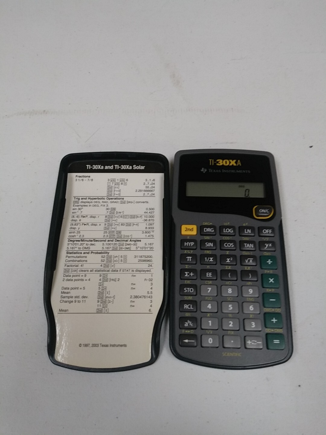 Texas Instruments 30XA Scientific Calculator