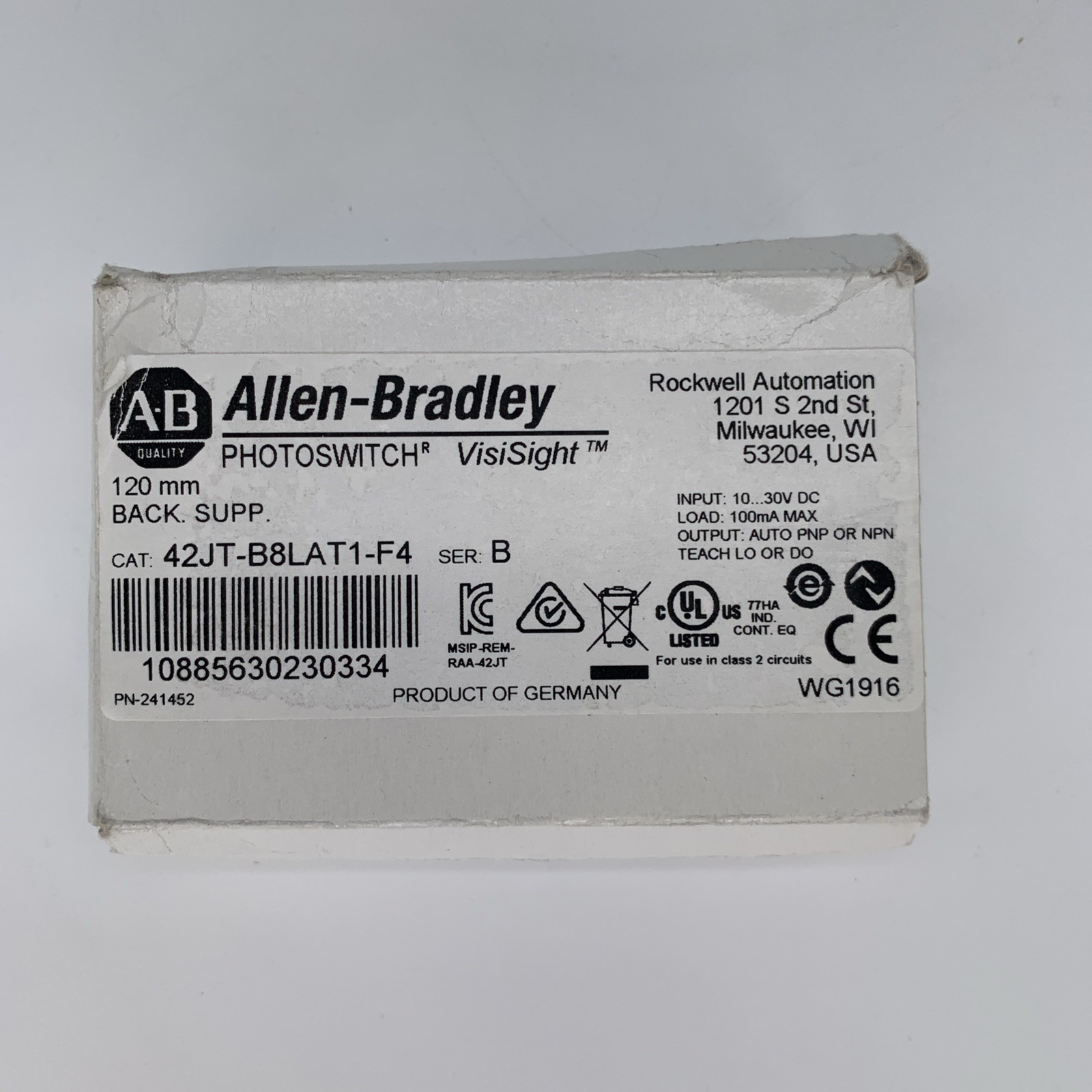 Allen Bradley 42JT-B8LAT1-F4 (Surplus Open Box)