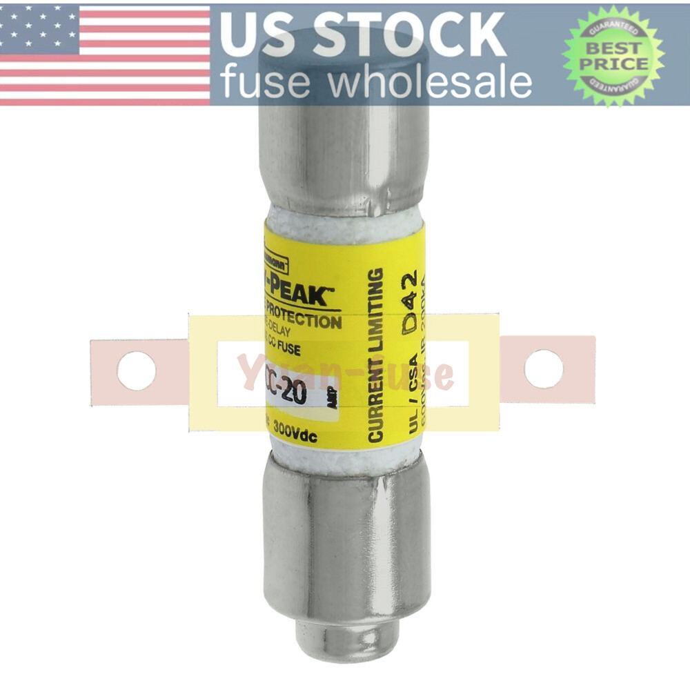 LPCC20 10PCS New Bussmann LP-CC-20 20A 600Vac Time-delay Fuse Fast Delivery