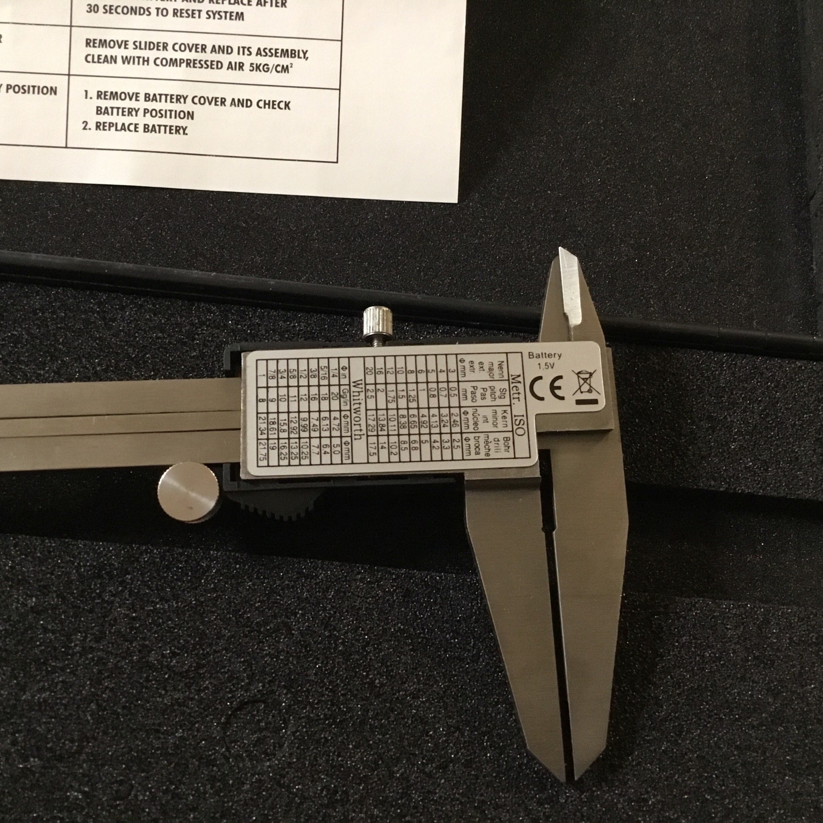Electronix Express Electronic Digital Caliper Gently Used w/ Case Free Shipping