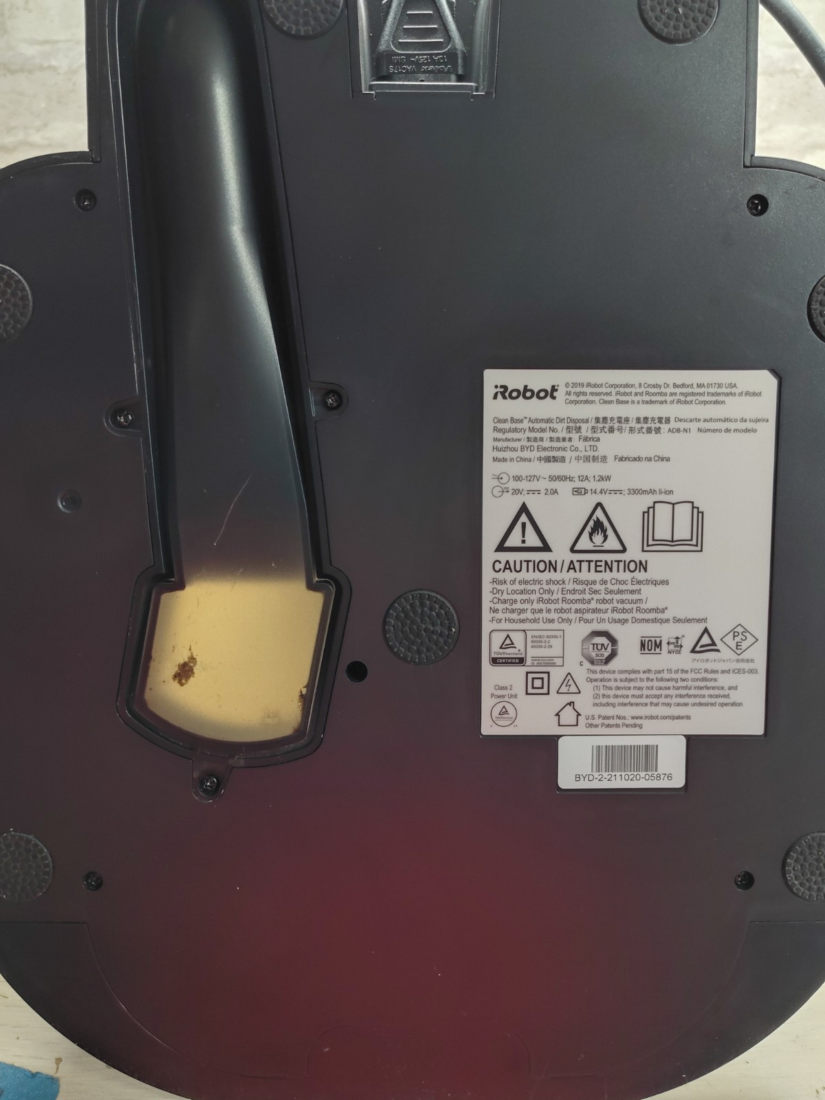iRobot Roomba ADB-N1 Clean Base Automatic Dirt Disposal Charging