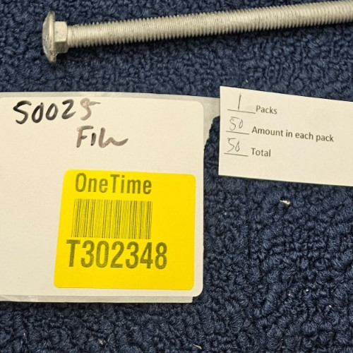 (QTY 50) Makers Bolt CBK3896GV50 3/8″ x 6″ Galvanized Carriage Bolt Grade 307A