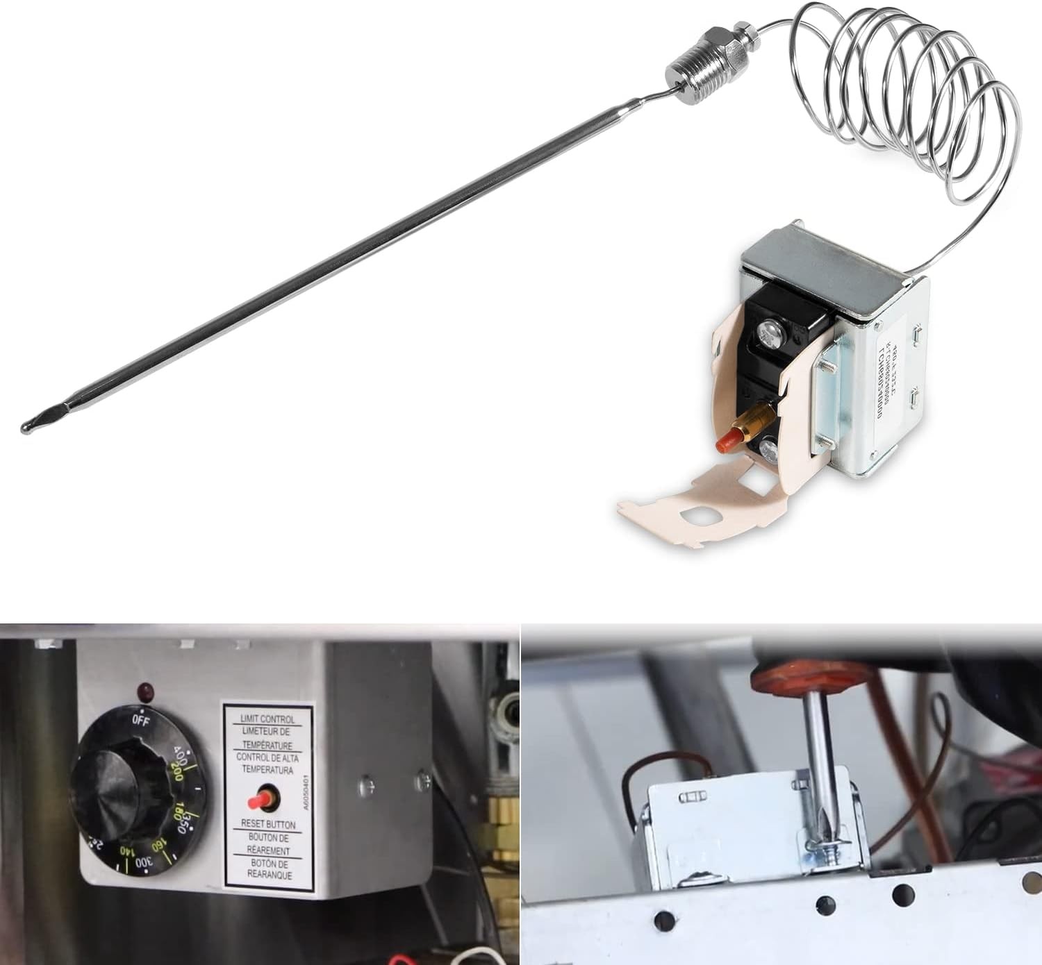 PP10084 High Limit Switch for Pitco Frying Equipment, Use for All Gas Fryers