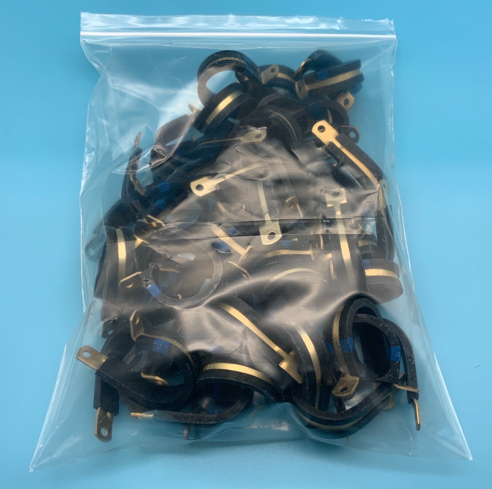 (50) MS21919 WDG19 UMPCO Aluminum Single Loop Cushioned Clamp 1 3/16″.