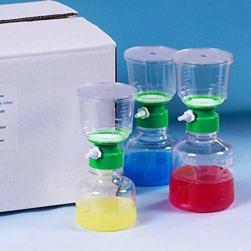 4Pack Lab 500ml Sterile Vacuum Filter Bottle Top 0.22um PES Membrane Hydrophilic