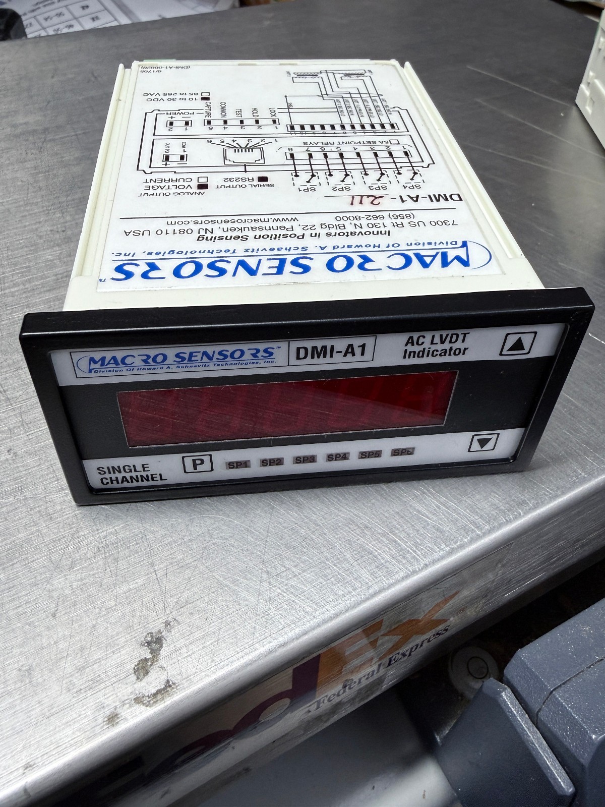 MACRO SENSORS DMI-A1-211 DMI-A1 AC LVDT INDICATOR USED