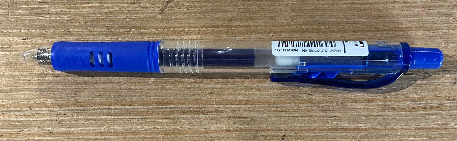 Pentel Hybrid 1.0 mm Gel Grip RTX Blue Ink Roller Ball Pens (12 Count) K160C