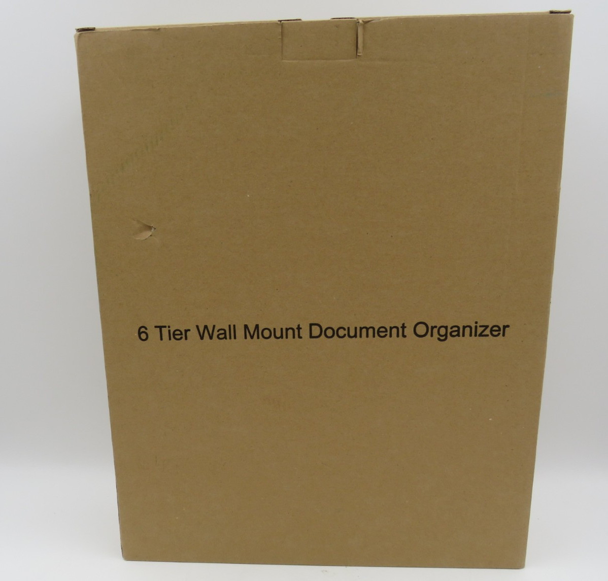 Desk File Organizer Mesh 6-Tier Wall Mount Mail Paper Folder Rack Black NEW
