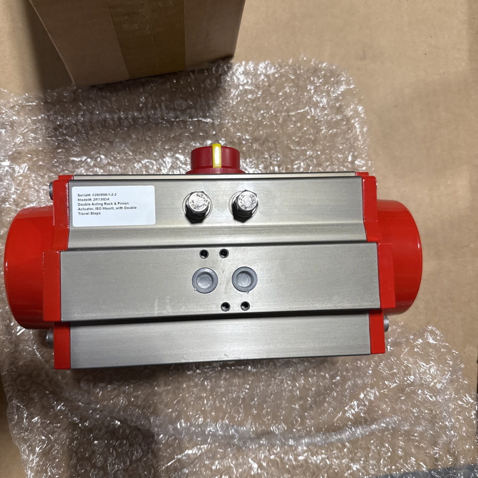TRIAC CONTROLS 2R130DA DOUBLE ACTING RACK & PINION ACTUATOR {NEW}