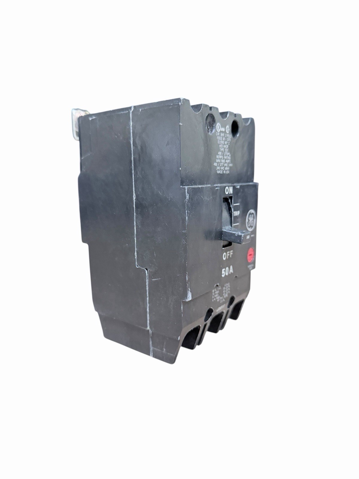 GE TEY350 50A 480Y/277V 3 Pole Circuit Breaker Q-Line Bolt-On