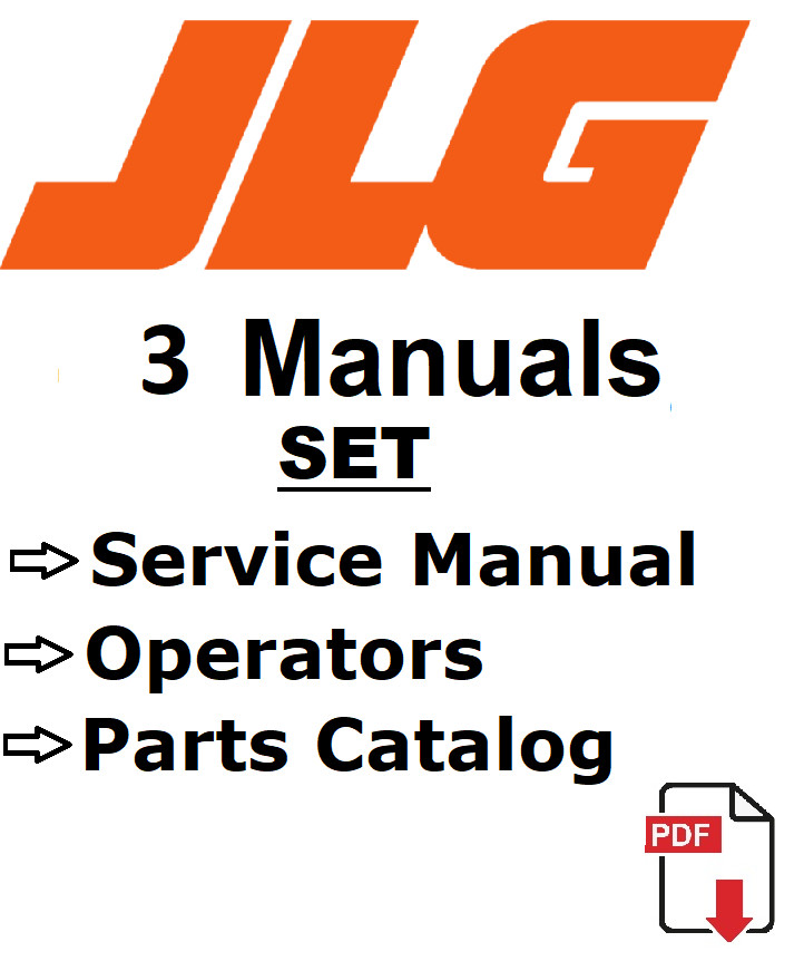 JLG 400S 460SJ Boom Lifts Service Repair Operators Manual Parts Catalog PDF USB