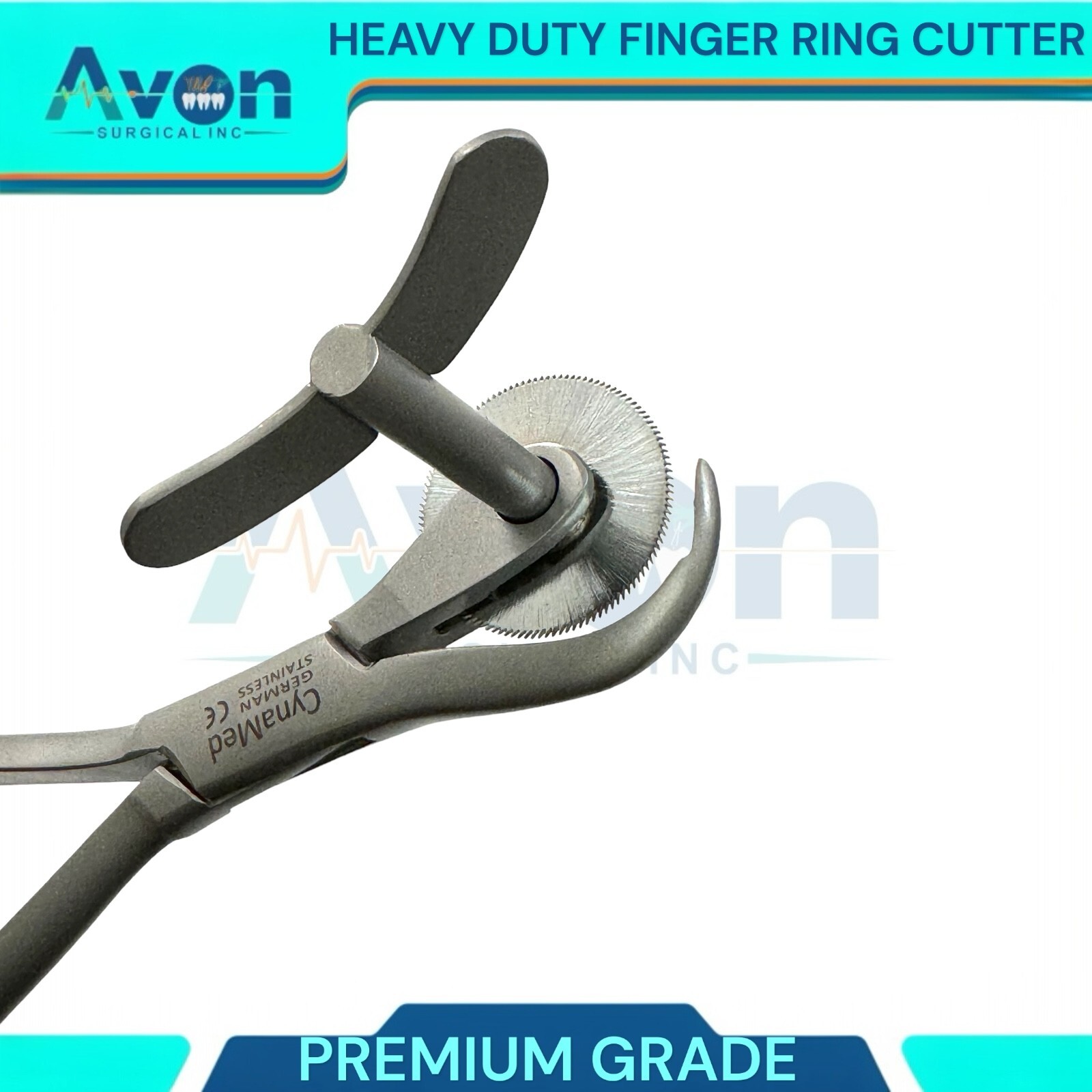 Heavy Duty Premium Finger Ring Cutter 6″ with Circular Blade, First Aid, EMS/EMT