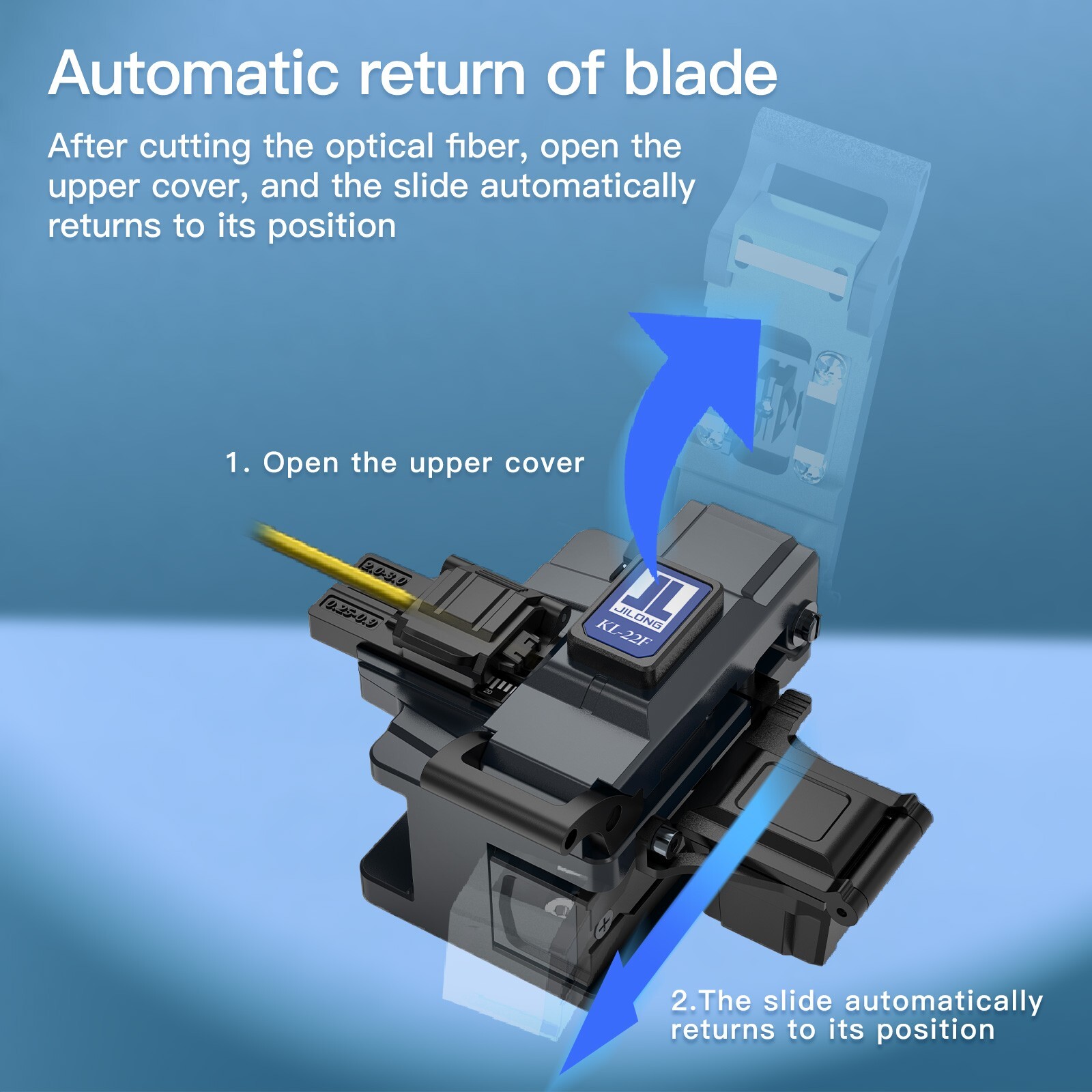 JILONG Fiber Cleaver KL-22F All-in-1 Fixture Cutter w/48000 Cleaves Blade Life