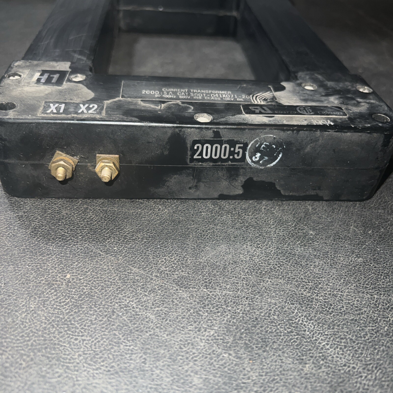 EIL 500T-041X071-202 Current Transformer 2000:5A Ratio 10 kV 600V 50-400 Hz