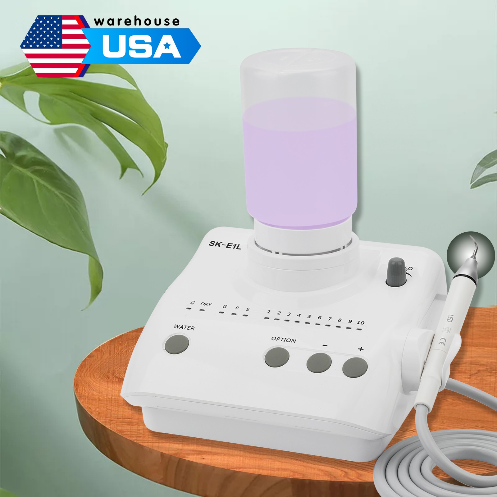 For Cavitron Dental Portable Ultrasonic Scaler 2*Bottles Fit EMS LED Handpiece