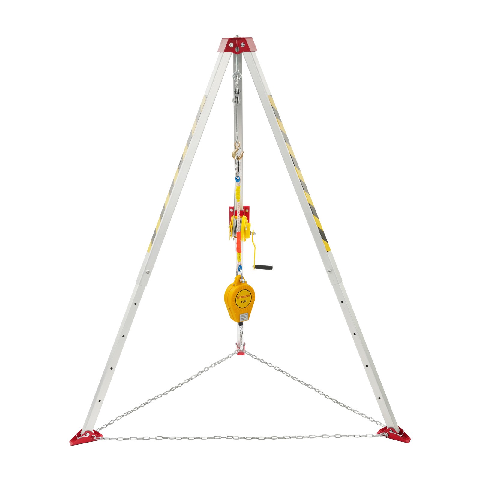 Confined Space Rescue Tripod, Rescue Tripod Kit with Protective Chain