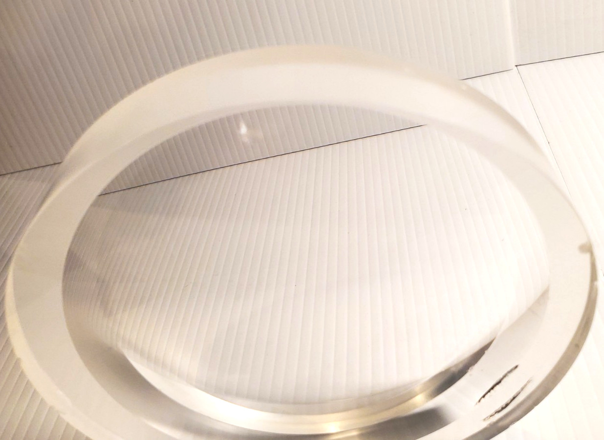 Barium Fluoride BaF2 Glass Concave Convex Optics 127mm Lens New 2nd Quality