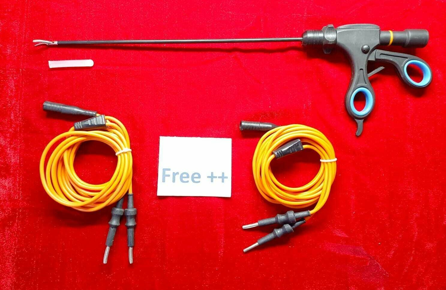 Laparoscopic Bipolar Sealer Cutter Silver Jaw 5mm With Bipolar Cable 2pc Free