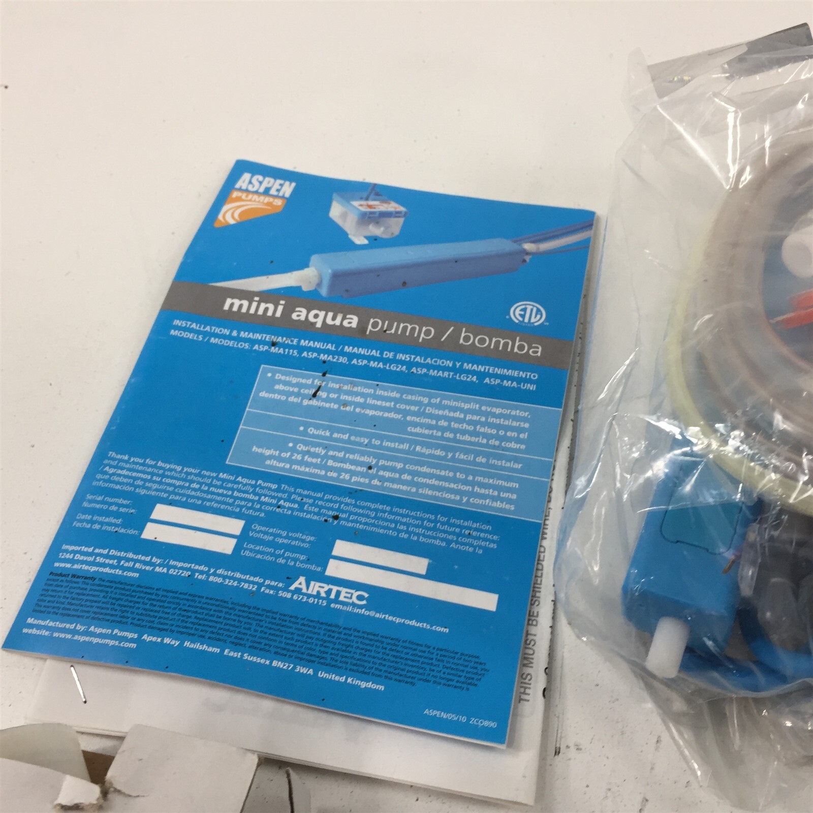 Aspen Pump ASP-MA-LG24 Mini Aqua Pump Kit