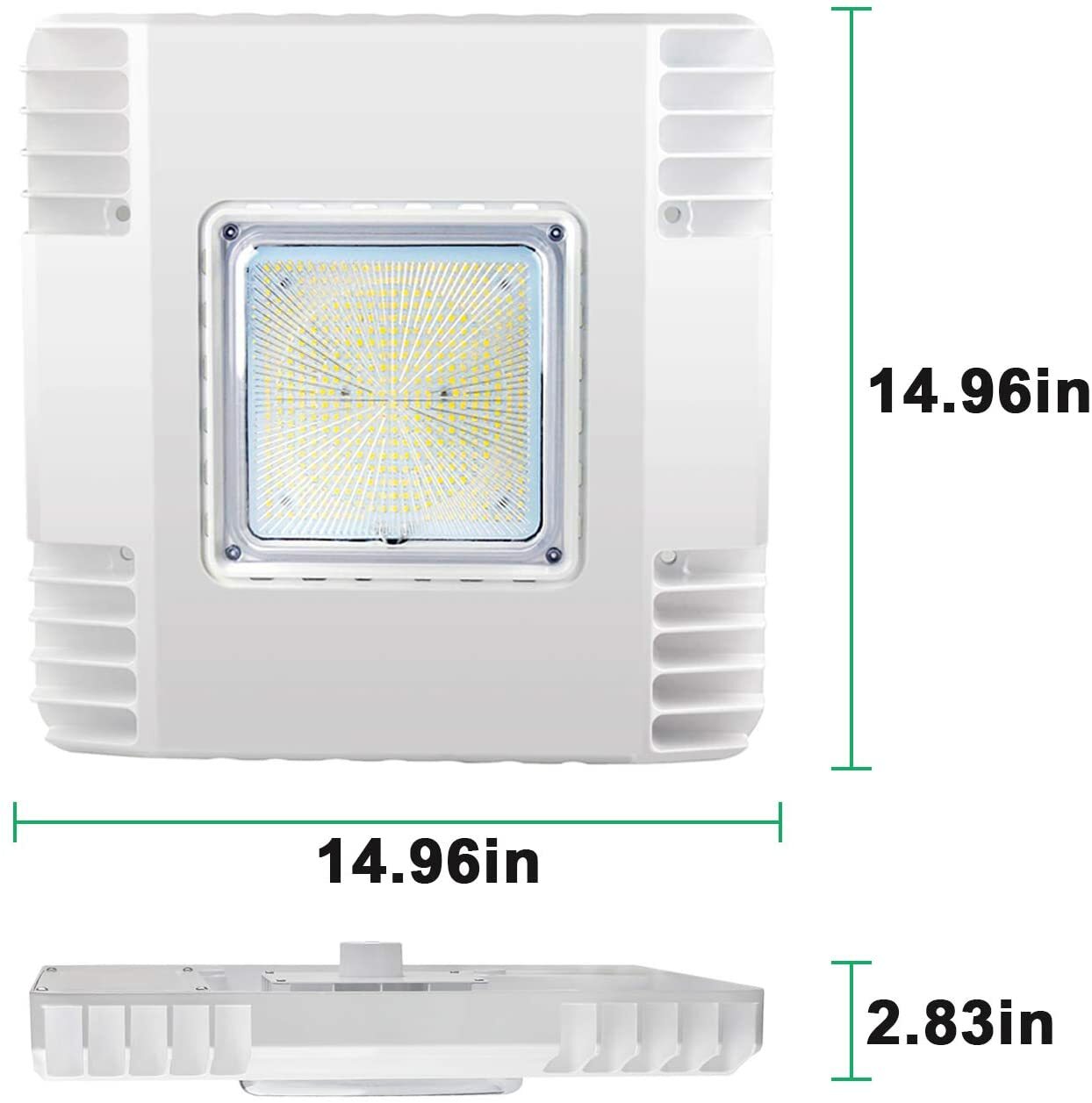 5PACK 150W LED Canopy Light 5700K Gas Station Garage Light 20250LM IP65 DLC UL