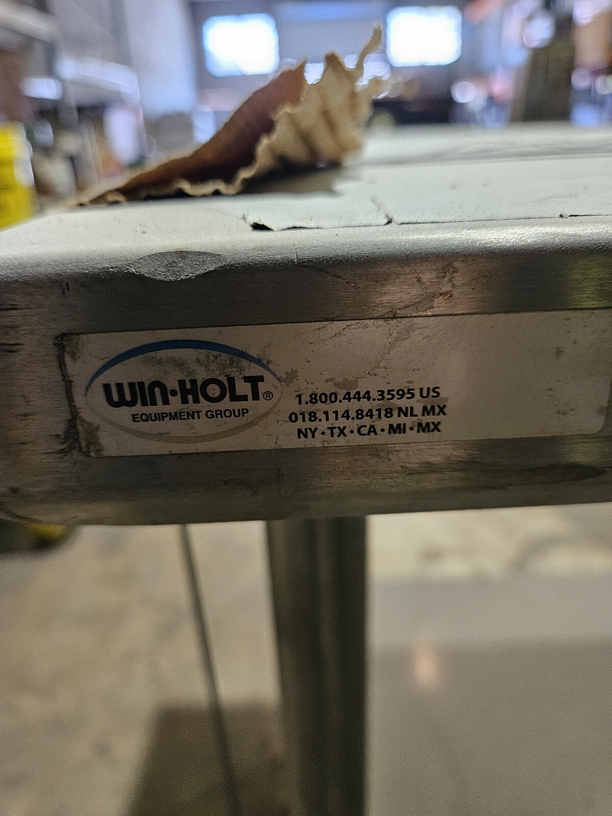 Win-Holt New Custom Stainless Steel Table 30″ x 96″