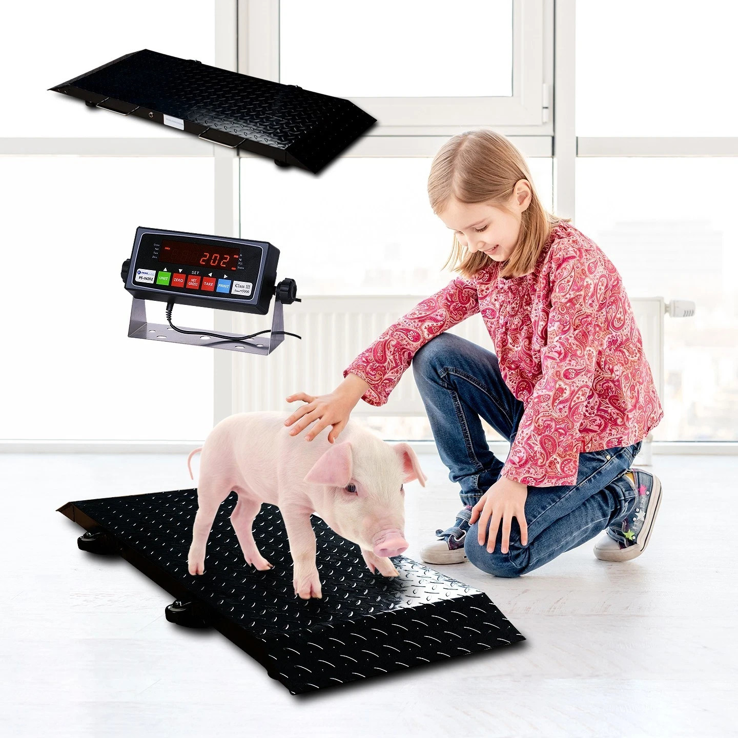New PS-2KAS 50″ x 20″ x 4″ Vet Scale / Animal Scale / Small Livestock Scale